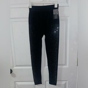 NEW Shiny - Black Shimmering Leggings